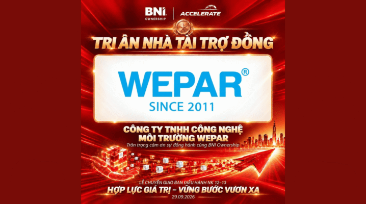 TRI ÂN NHÀ TÀI TRỢ ĐỒNG - CÔNG TY TNHH CÔNG NGHỆ MÔI TRƯỜNG WEPAR