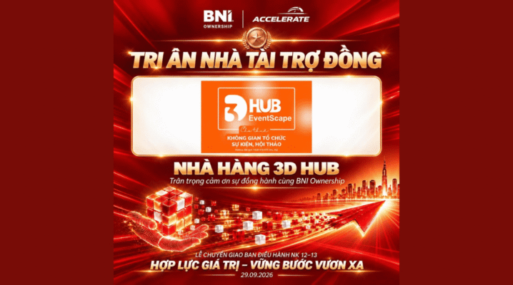 TRI ÂN NHÀ TÀI TRỢ ĐỒNG - NHÀ HÀNG 3D HUB
